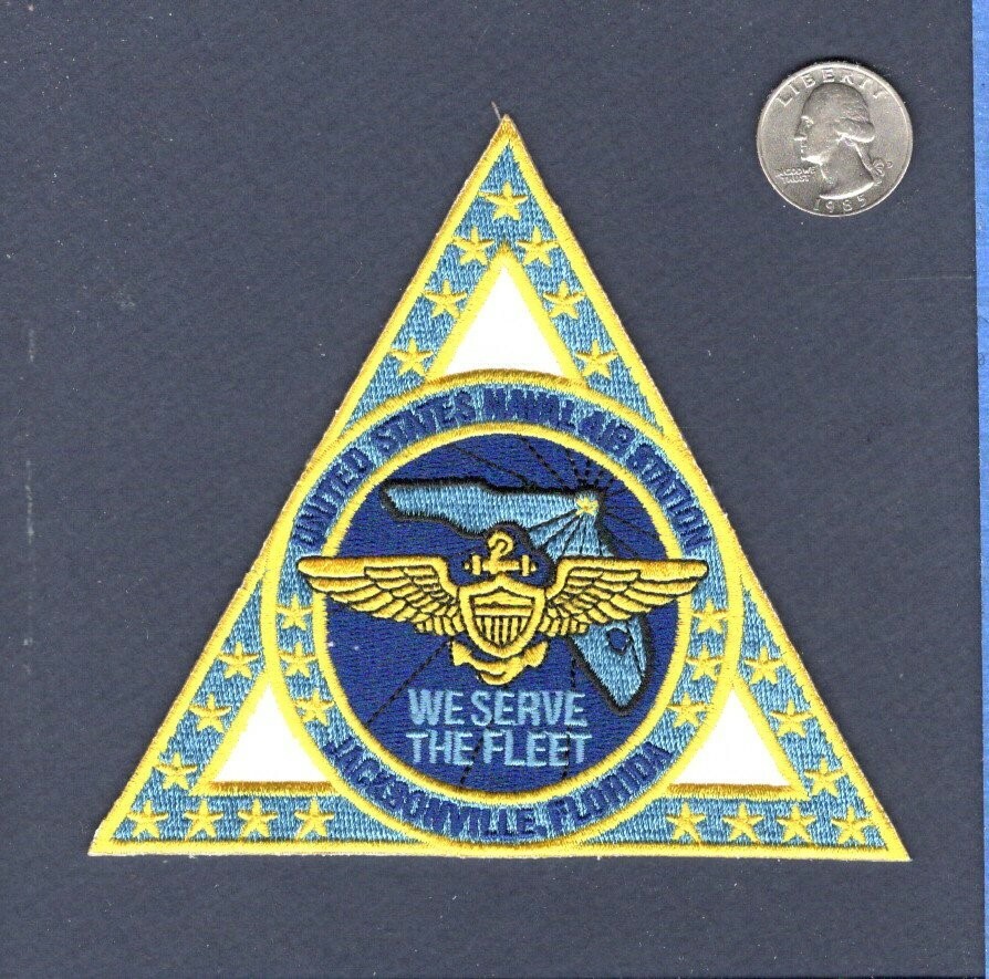 NAS Naval Air Station JACKSONVILLE FL US NAVY  Base Squadron Jacket Patch