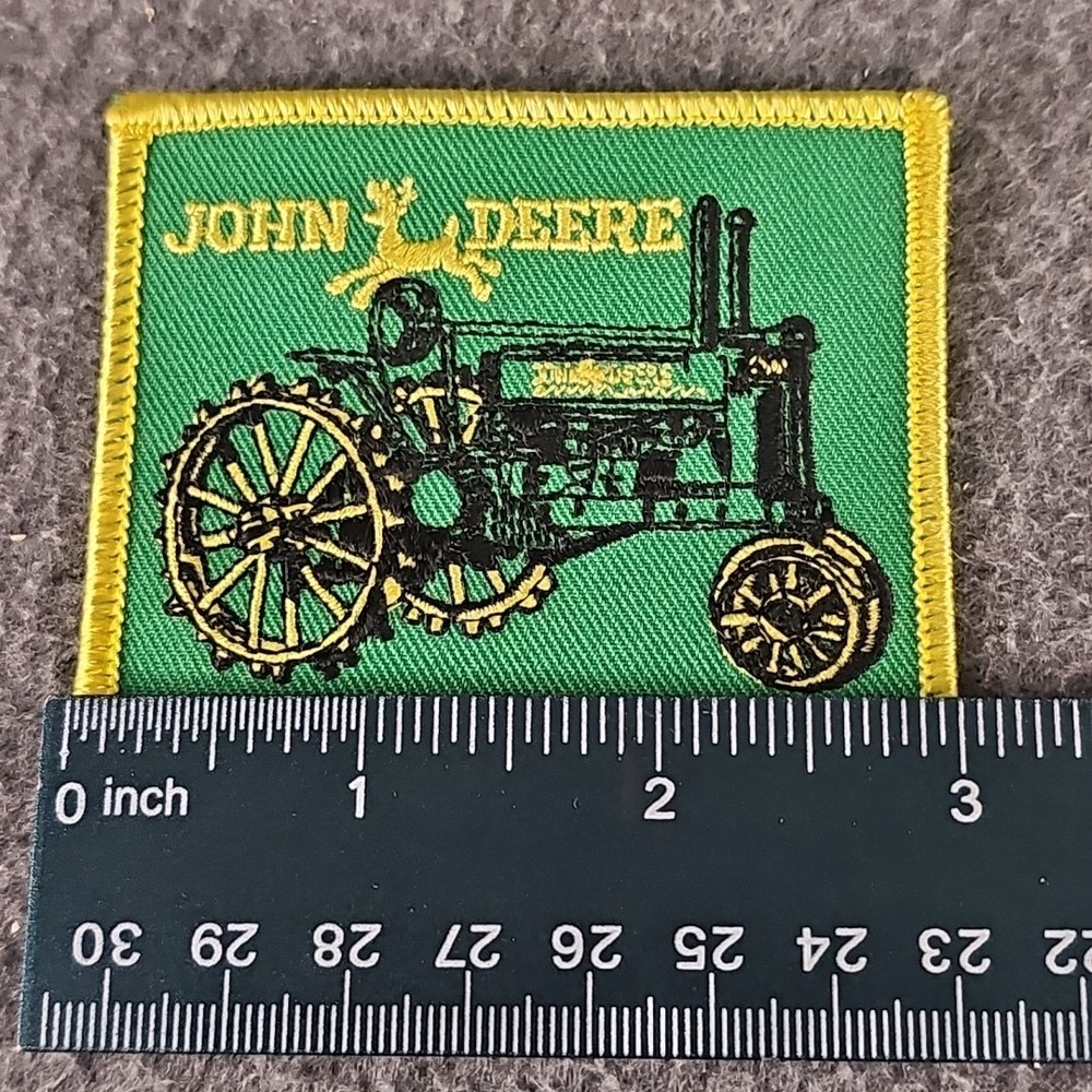 John Deere Model A Tractor On Steel Iron On Patch