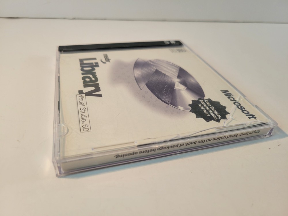 Microsoft Visual Studio Basic 6.0 6 MSDN Library 2CD Set 2 Disc