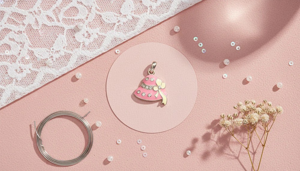 Pink Bell Charm
