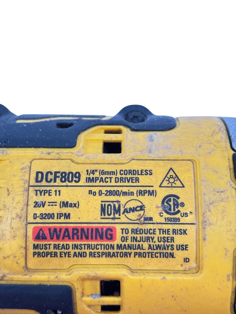 DeWalt ATOMIC Compact DCF809 20V MAX Brushless 1/4" Cordless Impact Driver