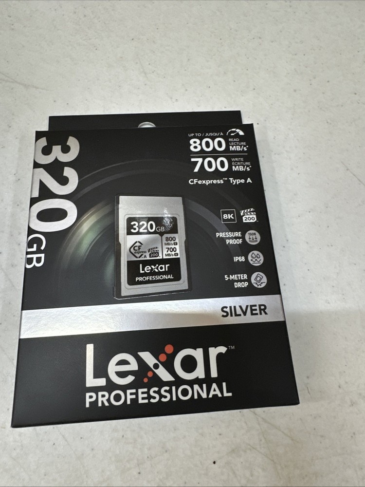Lexar Professional CFexpress Type A Card 320GB 800MBs Read 700MBs Write 10