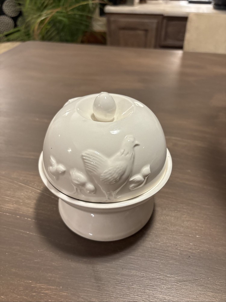 EGG-A-MATIC Vintage Electric Egg Cooker With Instructions Ceramic EUC WORKS