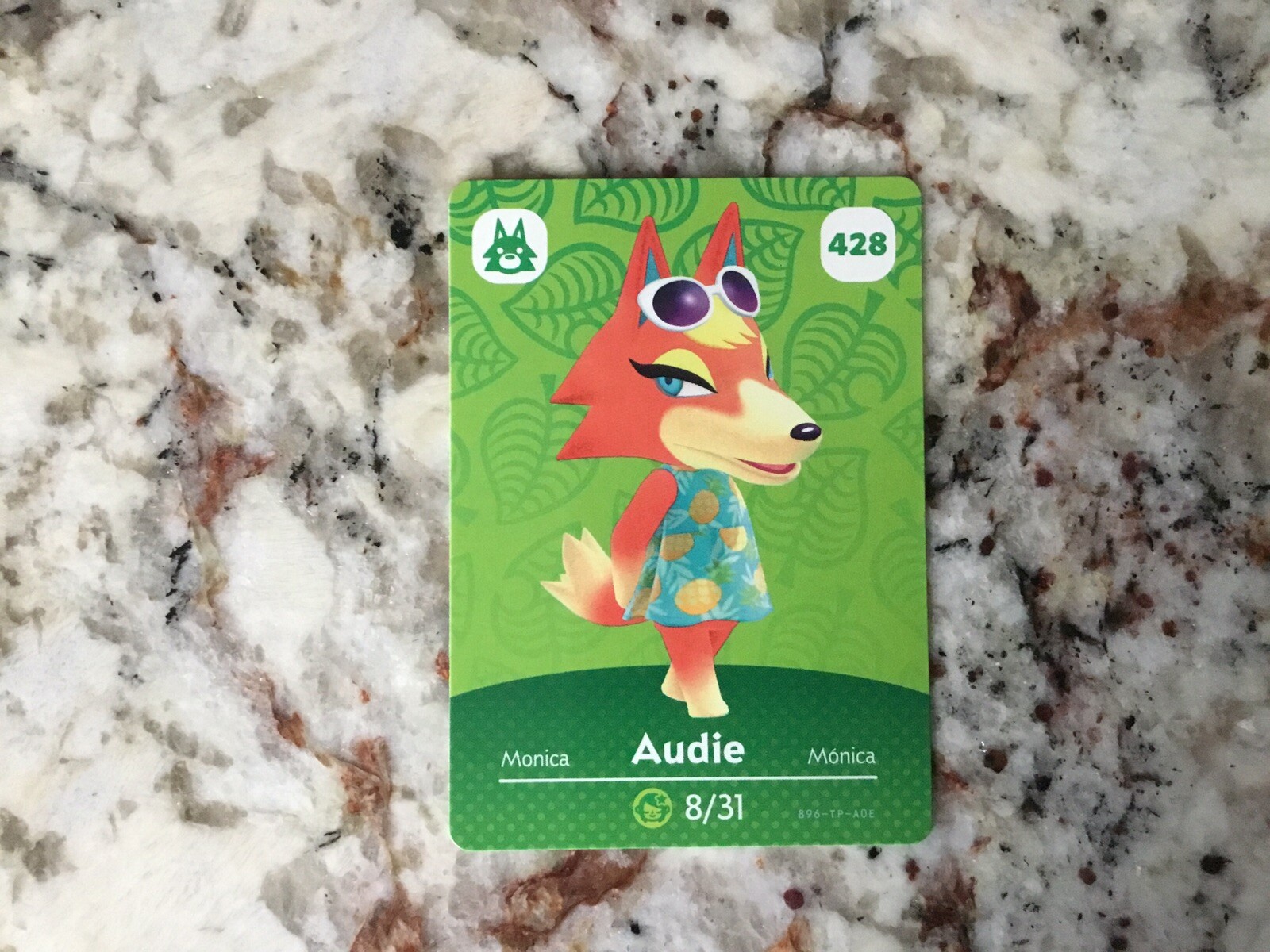 AUDIE 428 !SUPER SPECIAL! Animal Crossing Amiibo Authentic Nintendo Mint Card