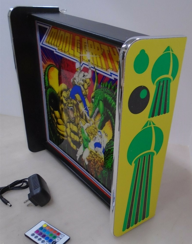 Atari Middle Earth Pinball Head LED Display light box