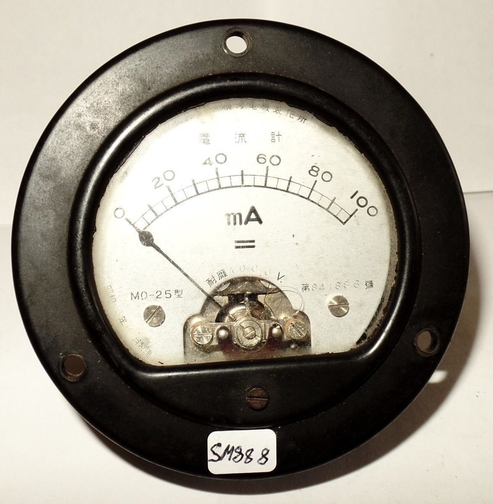 MA Round Panel Meter China 0-100 MA