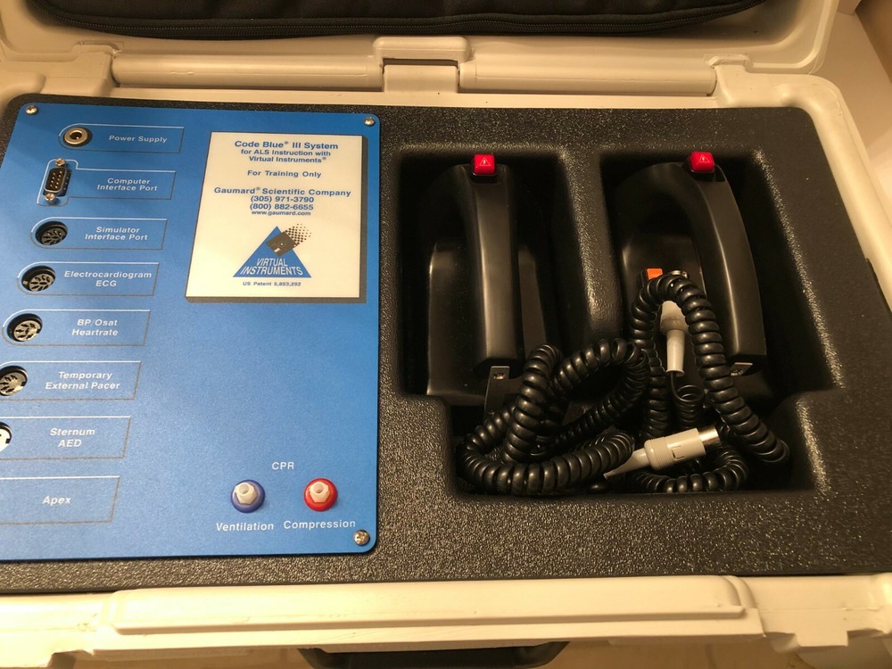 VIRTUAL INSTRUMENTS GAUMARD SCIENTIFIC CO. CODE BLUE 111 SYSTEM TRAIN SIMULATOR