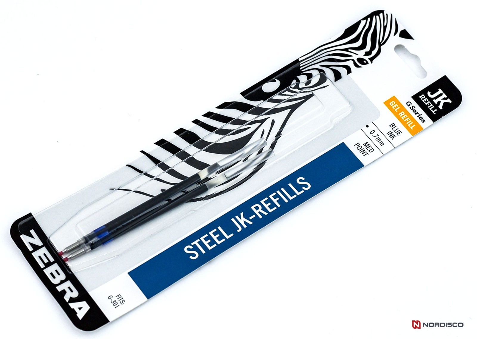 ZEBRA G301, G750 JK Refills 88122, Blue Gel Ink, 6 Packs, FREE Shipping