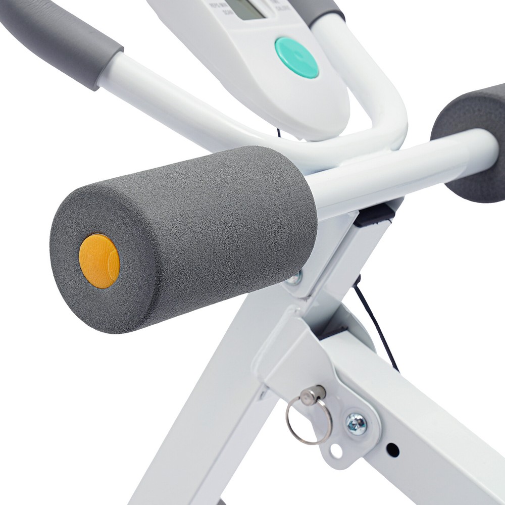 Ab Exercise Bench Abdominal Workout Machine Foldable Sit Up Bench W/ LCD Display