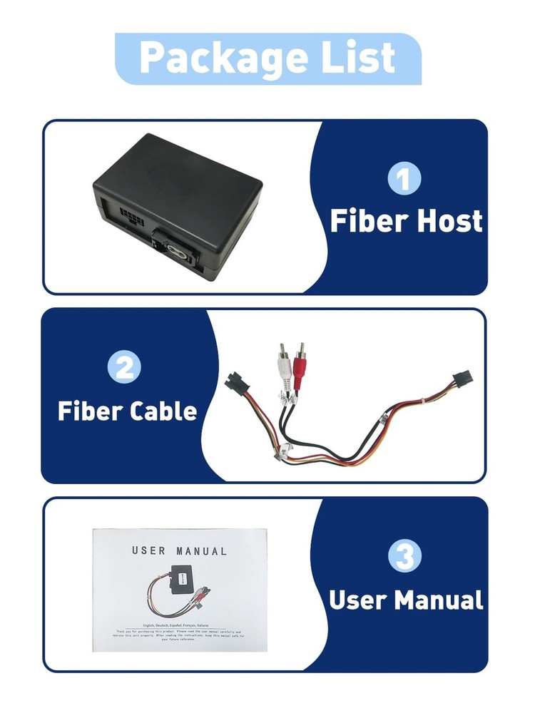 Fiber Decoder for Mercedes, Optical Box Most Adapter for Porsche 911 997 Maca...