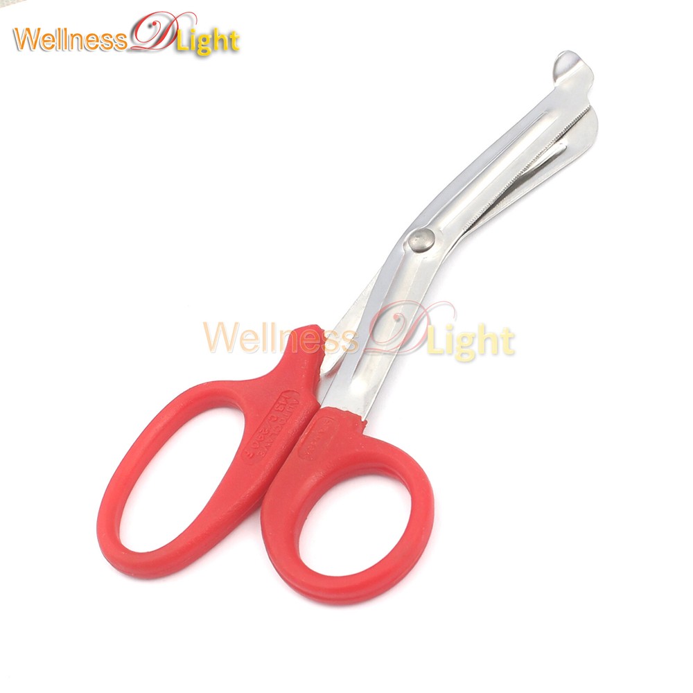 Red Utility Scissors 7.5" Multi-Purpose EMT Shears Surgical Instruments