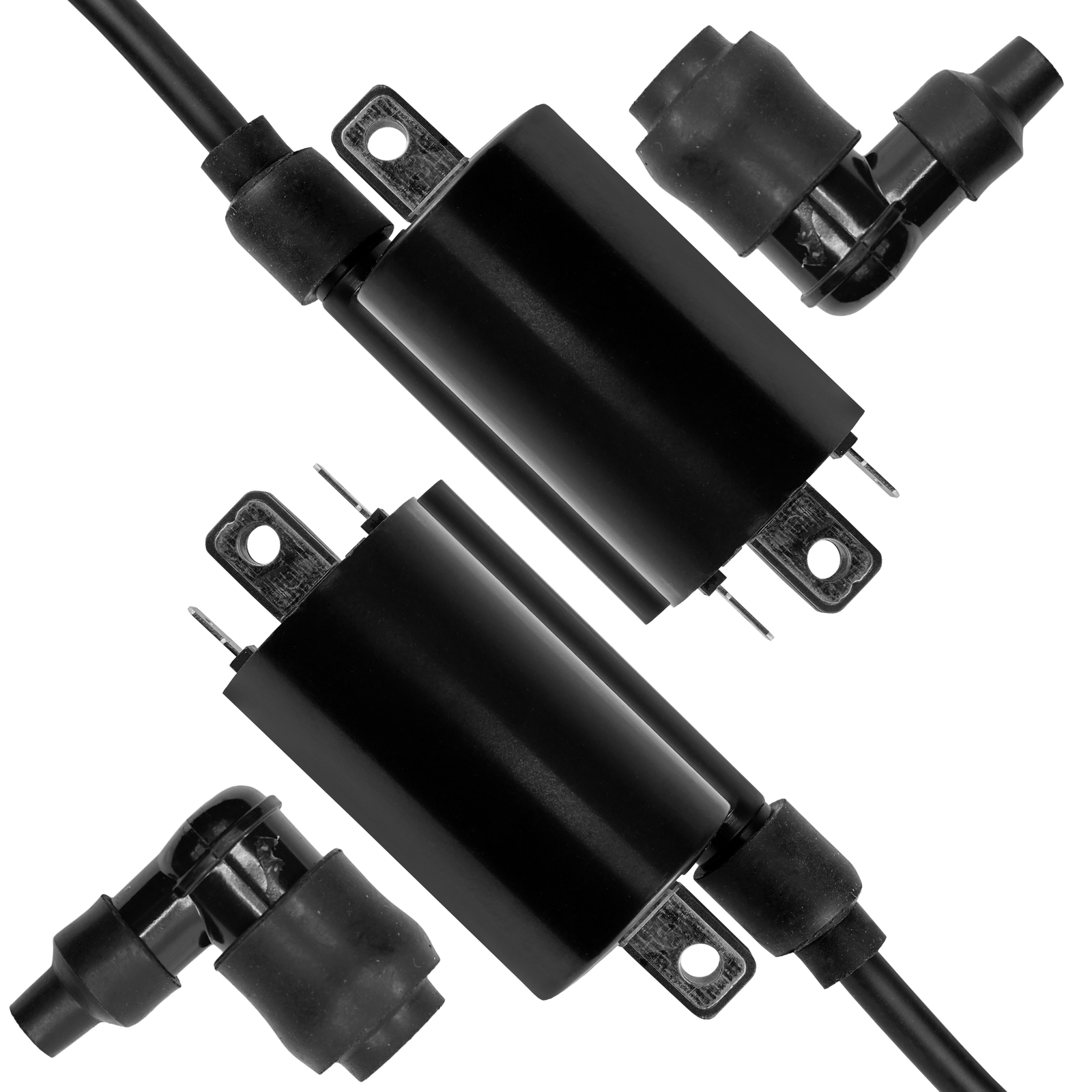 Ignition Coil w/ Spark Plug Boot Cap For Kawasaki Mule 3010 KAF620 2007-2008