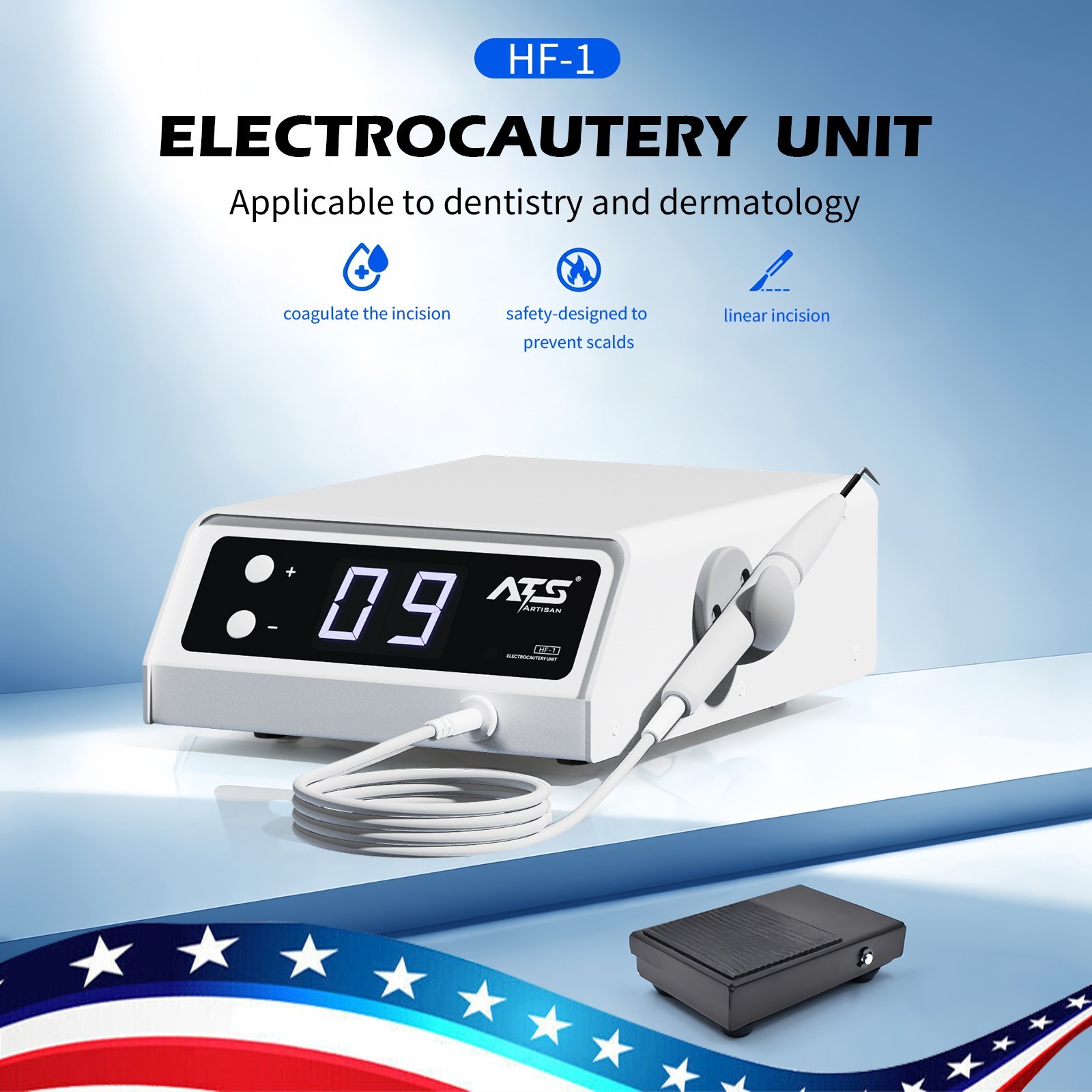 Electrosurge Dental Vet Cutting Unit with 10 Electrodes DENTIST