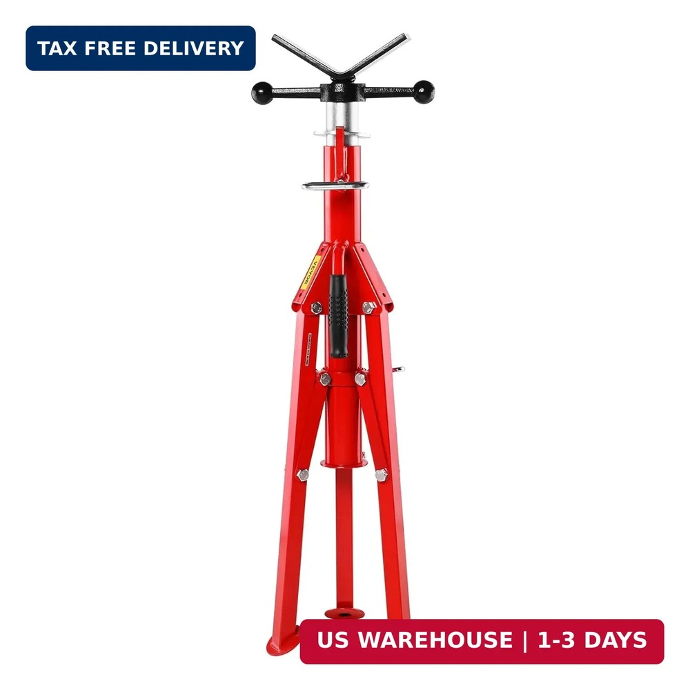 Pipe Jack Stand Robust Steel Heavy-Duty Construction | Adjustable Height Range |