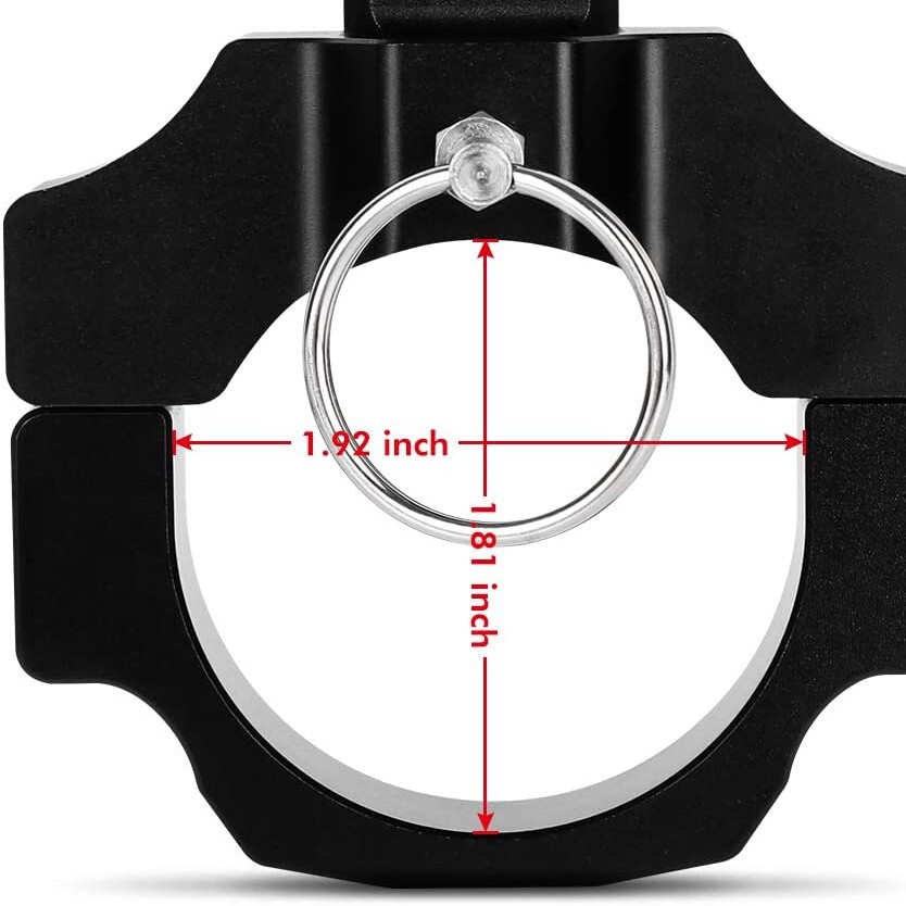 1.8''-2" Bracket Mounts Clamp ATV UTV Flag Pole for LED Whip Light Holder Base