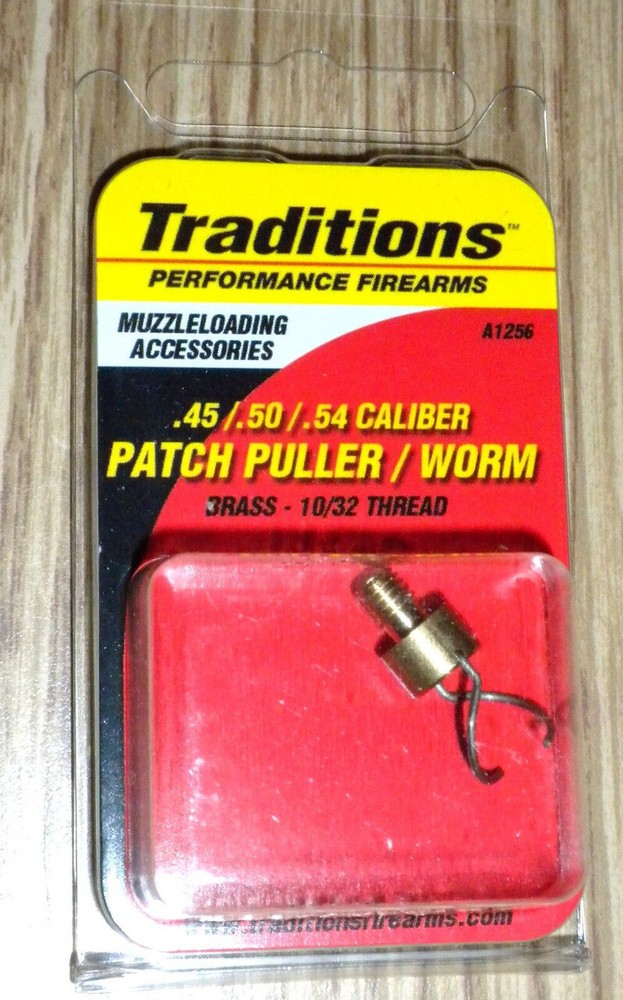 Traditions Brass Patch Puller / Worm .45 - .50 - .54 Cal # A1256 New!