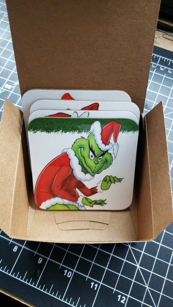 How The Grinch Stole Christmas Coaster Set