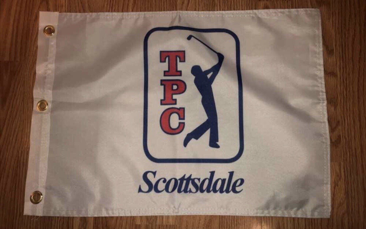 PGA TOUR TPC SCOTTSDALE WASTE MANAGEMENT PIN FLAG WITH GROMMETS FREE SHIP AUTOS