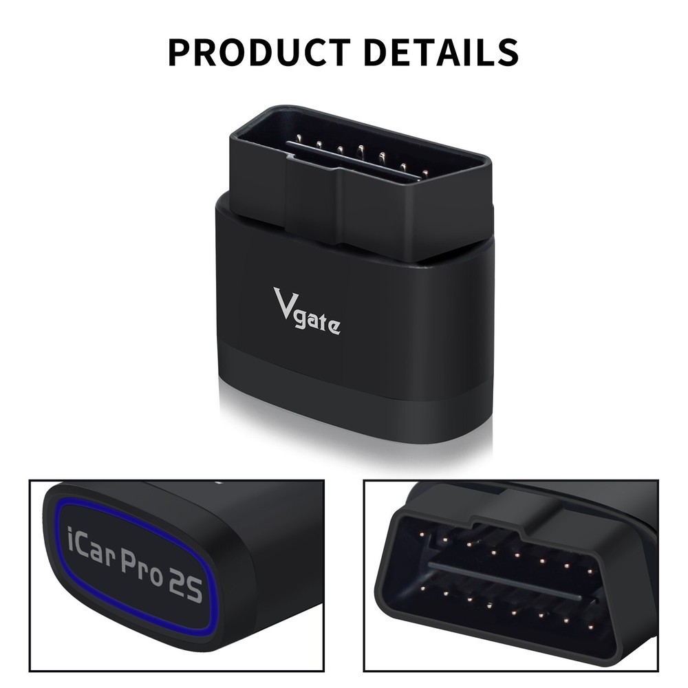 Vgate iCar Pro 2S Bluetooth 4.0 Scanner Tool Code Reader Adapter OBD2 Diagnostic
