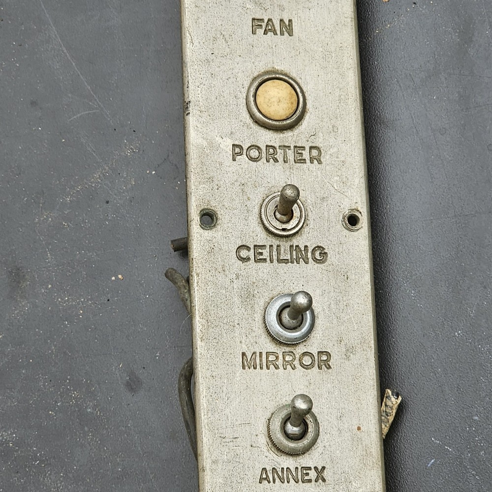 Antique Elevator Heat Control Panel Porter Call Button Ceiling Restoration