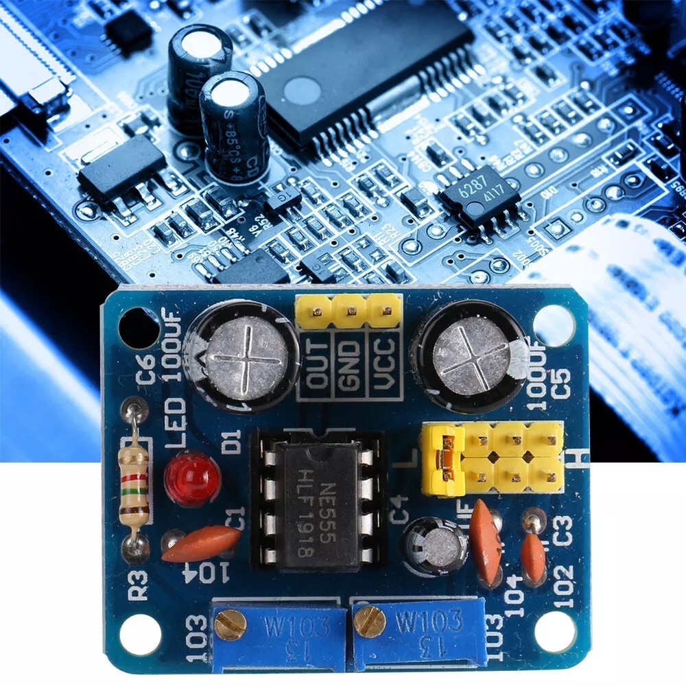 Reliable NE555 Pulse Generator for Precise Frequency and Duty Cycle Control