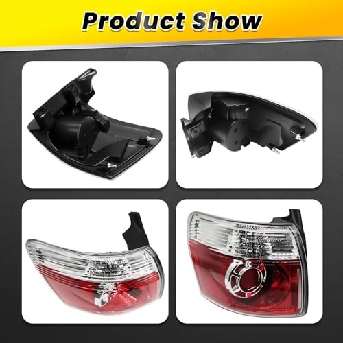 Left Tail Light Assembly W/Bulbs Compatible with 2007-2012 Acadia Driver Side