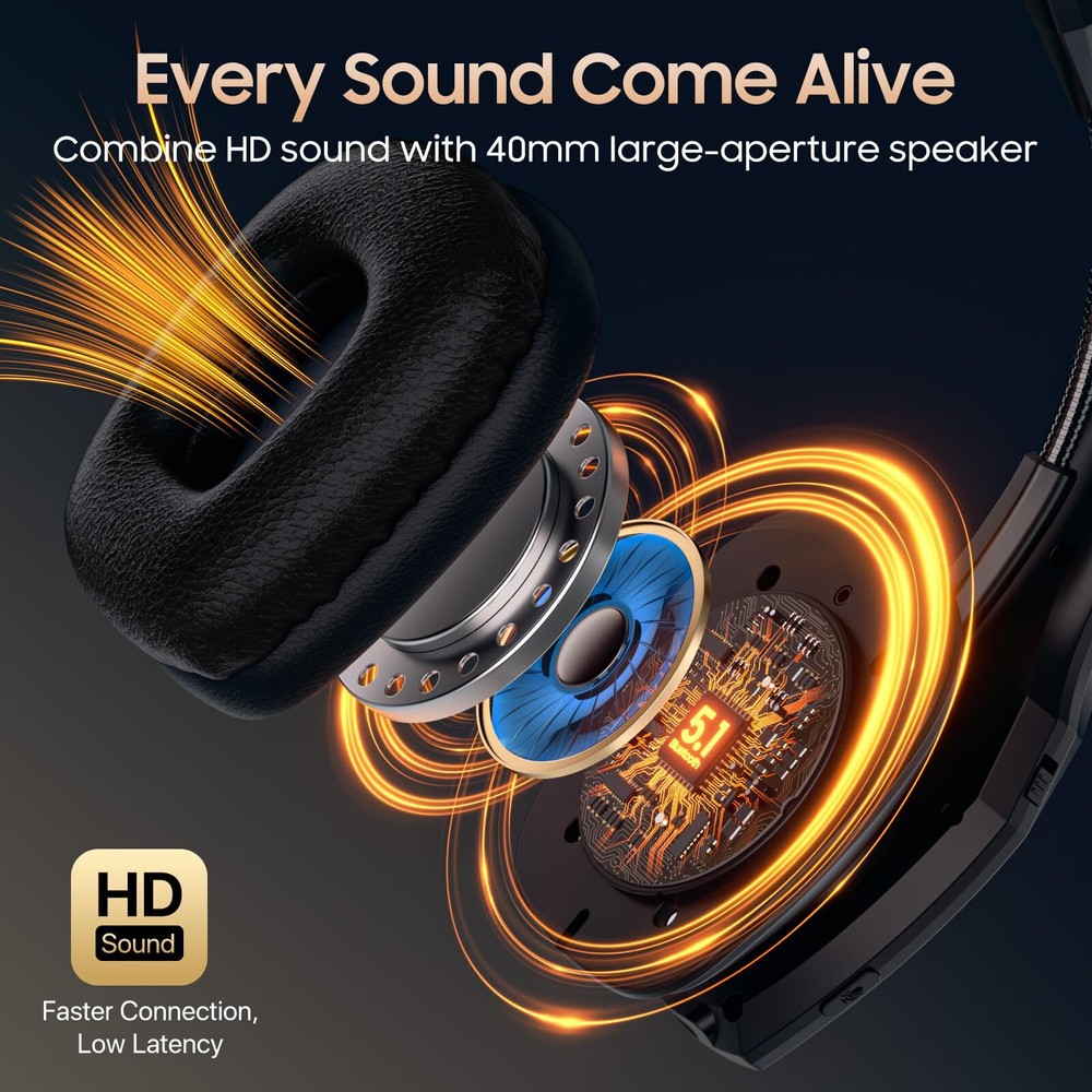 Trucker Bluetooth Headset, Wireless Headset with Mic, Bluetooth Headsets