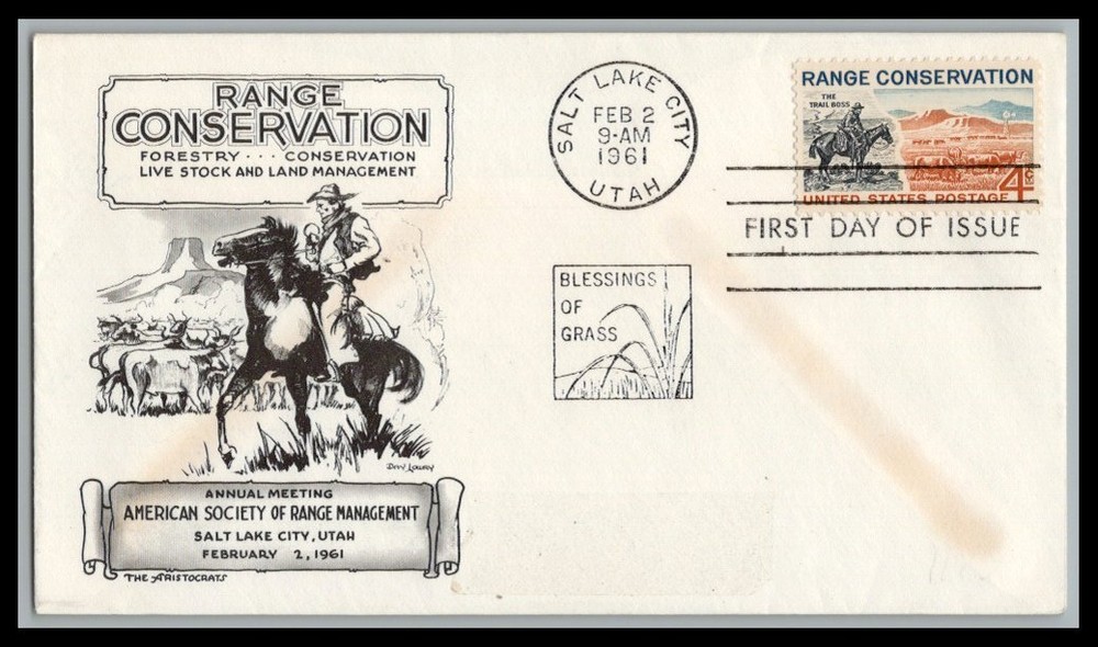 US FDC # 1176 4c Range Conservation Aristocrats   1961, 9p1677