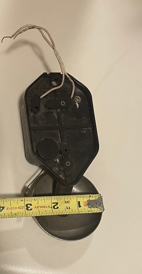 6213 Antique German Workshop Bell Bakelite Chrome Signed