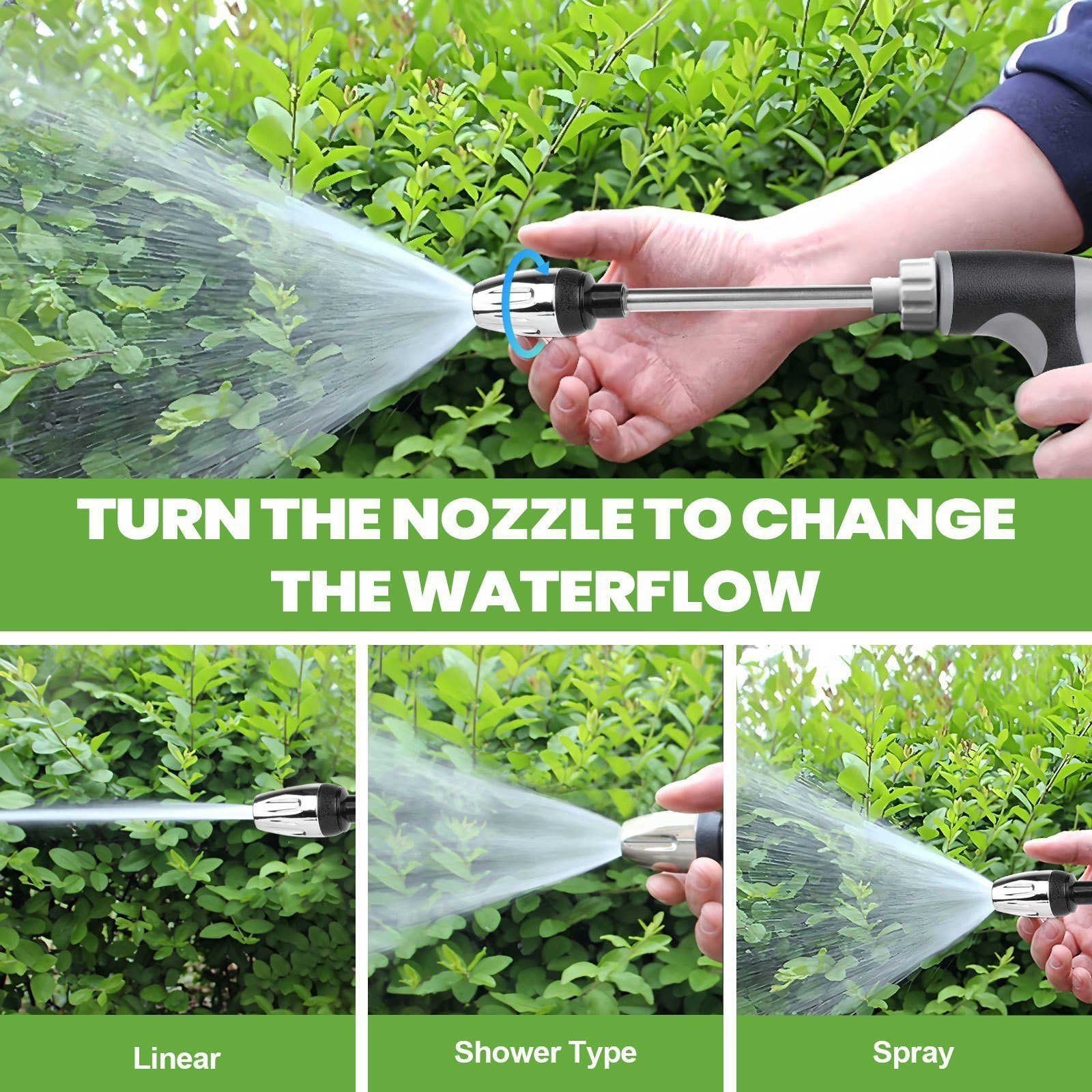 Car Wash Foam Gun High Pressure Water Garden Hose Nozzle Soap Foam Sprayer BK/OR