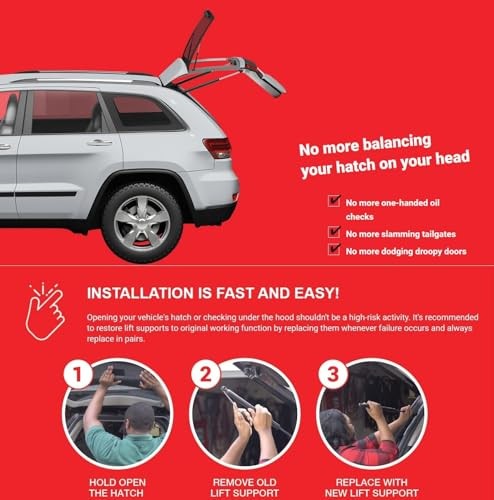 16.16 Inch 2Pcs Liftgate Trunk Struts Lift Supports Compatible with Kia