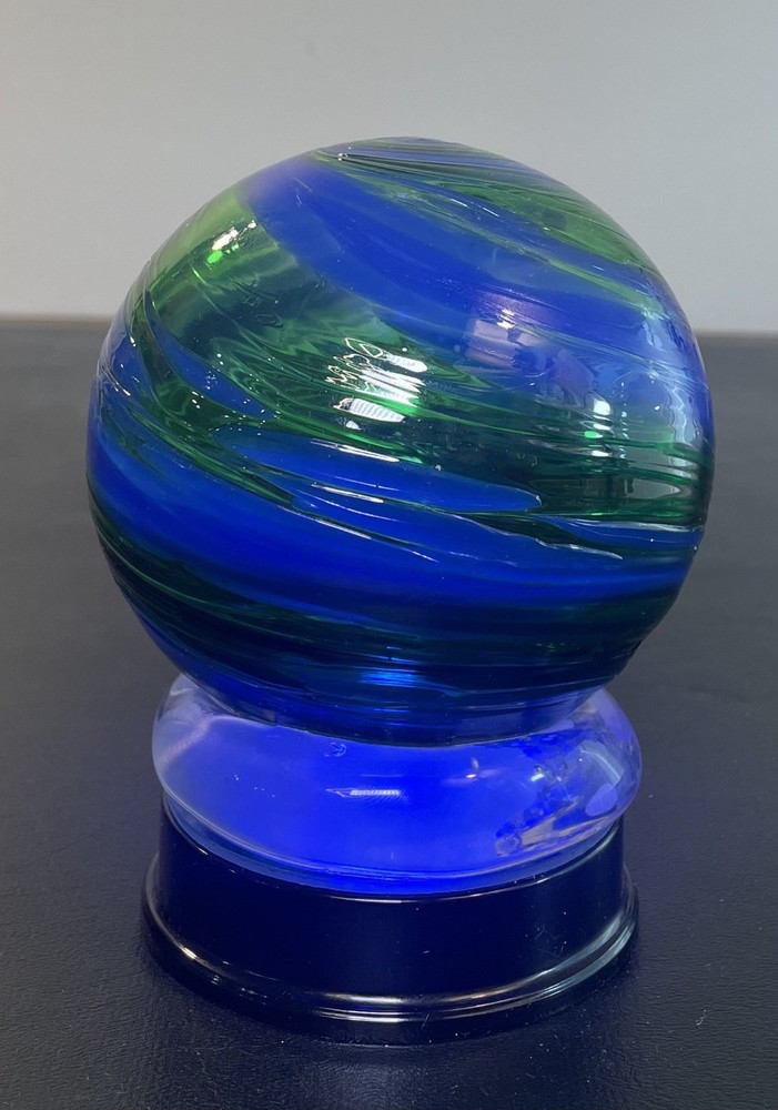 Hand Blown Glass LED Globe Accent Night Light Gift