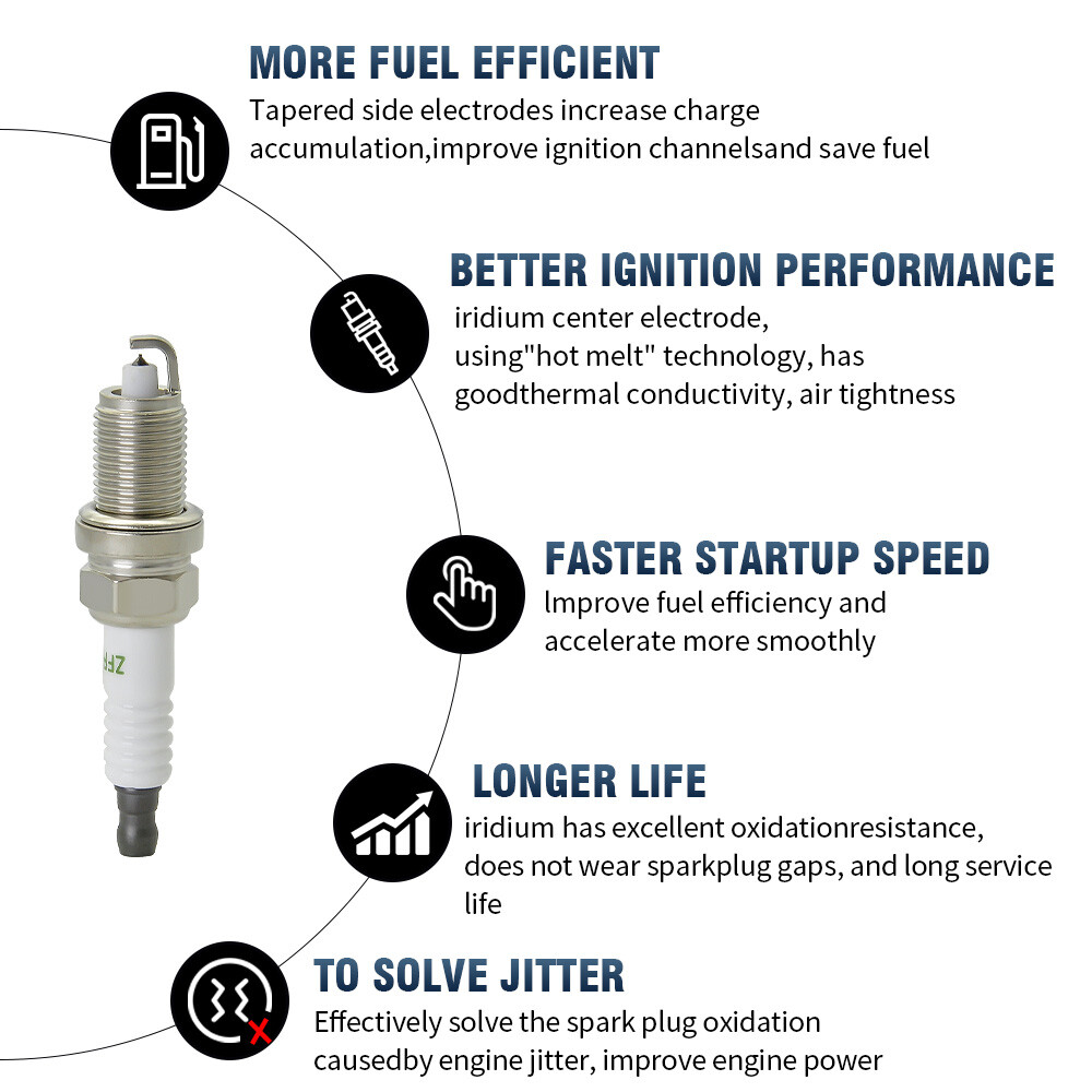 For Honda Accord EX LX Acura CL 2.3L Ignition Distributor +Spark Plug +Wireset