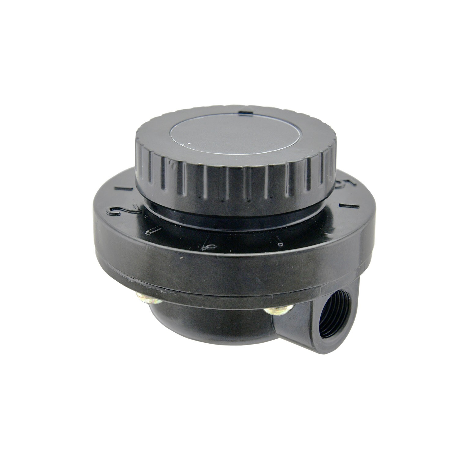 Universal Inline Black Low Pressure Adjustable Fuel Pressure Regulator 1-6 PSI