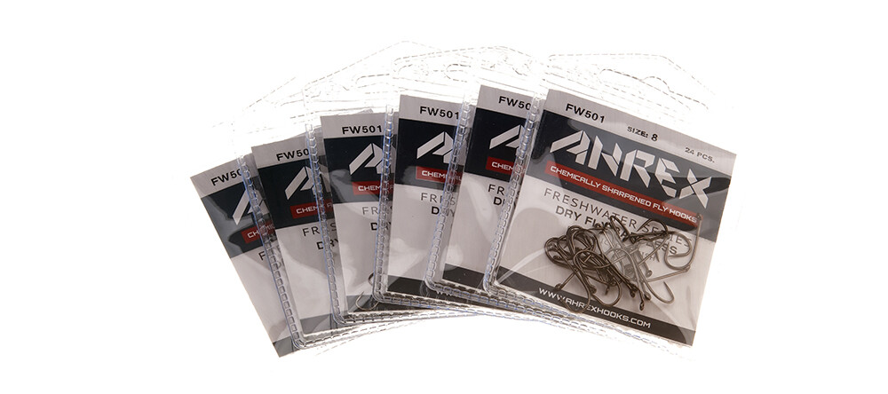 AHREX TROUT DRY FLY FW501 BARBLESS HOOKS TOP QUALITY SOLID TROUT HOOKS