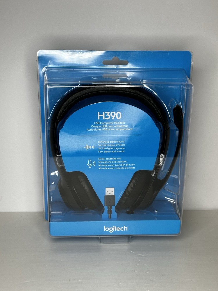 Logitech H390 Black Over the Ear USB Headset