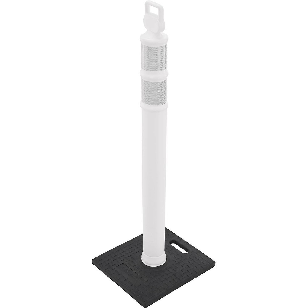 Global Industrial Portable Reflective Delineator Post with Square Base 49"H