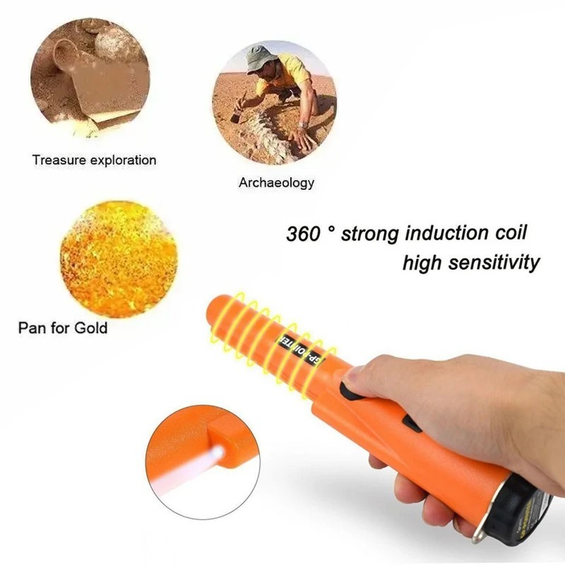 Metal Detector HandHeld Pro Pinpointer Pointer Probe Waterproof Sensitive Tester