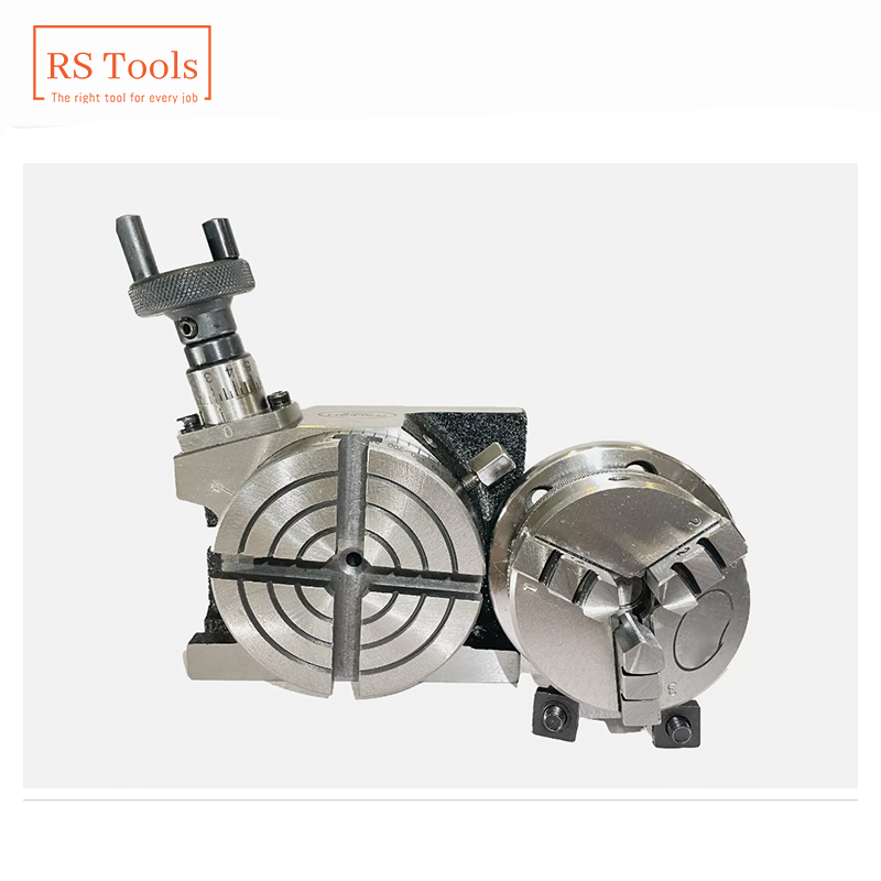 New Rotary Table 3"Inch 80mm Horizontal And Vertical + Chuck All Sets RSTOOLS
