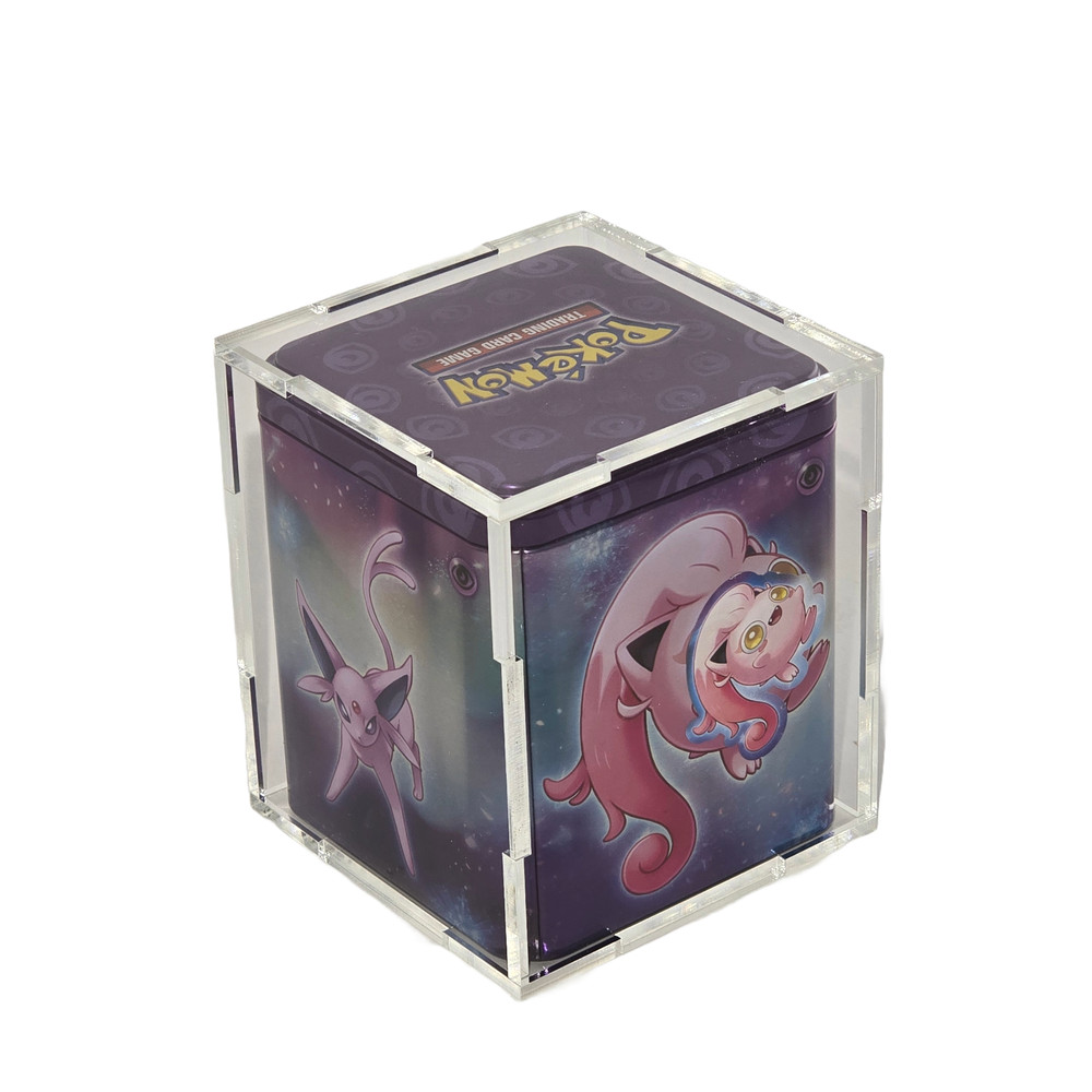 Acrylic Display Case for Pokemon Stack Em High Tin - UV Protection