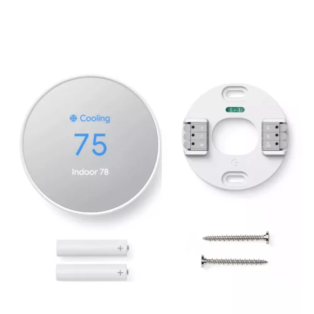 Google Nest Thermostat - Programmable Wifi Thermostat - Snow