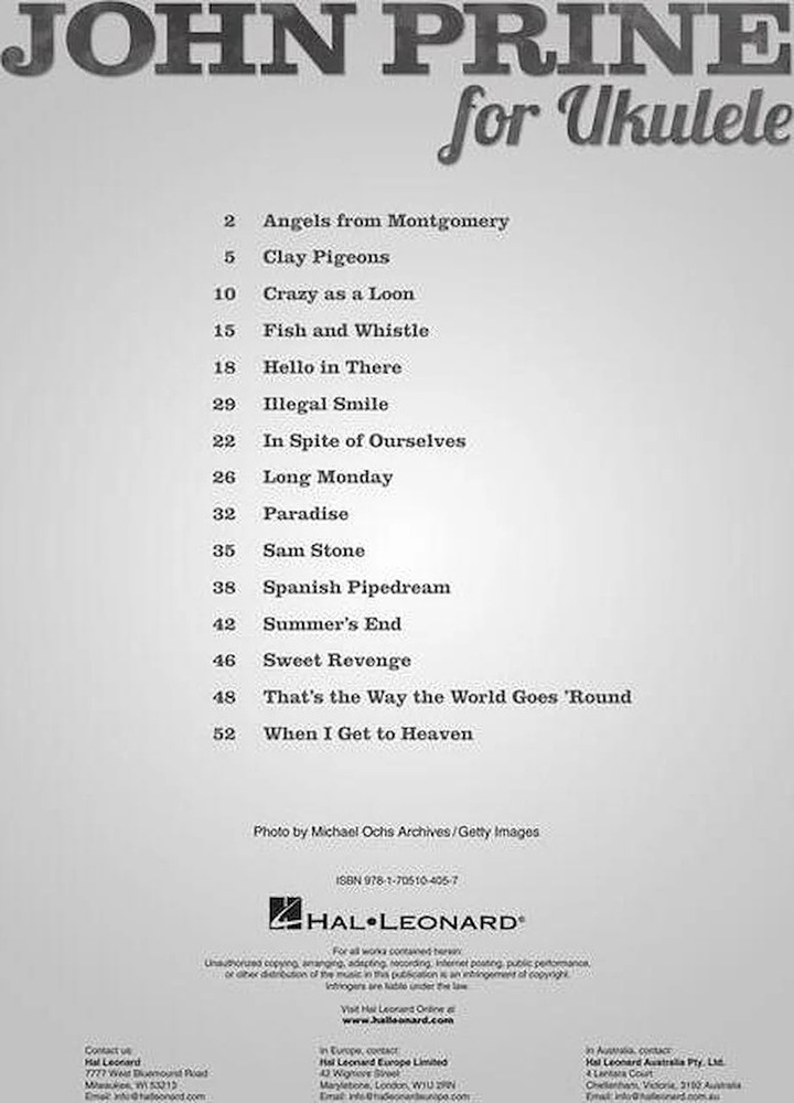 John Prine for Ukulele