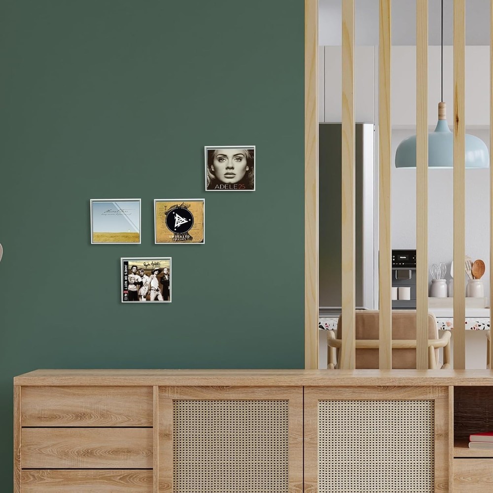 CD Frame Display Case, Acrylic CD Display Box Clear Wall Mount Display Shelf ...