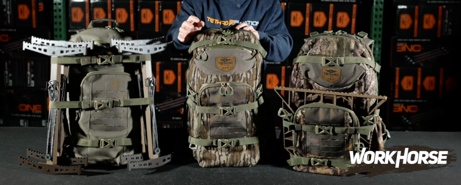 Tethrd Workhorse Backpack Saddle Hunting Pack Timber Color New