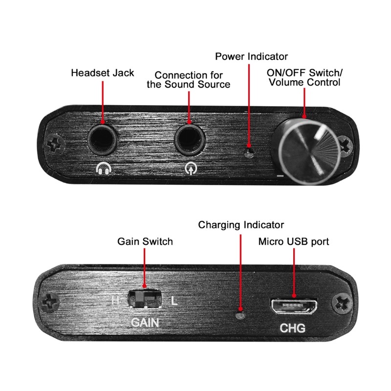 Preamplifier 3.5 Mm Wireless Amplifier Use for Time More Than 5 Hour