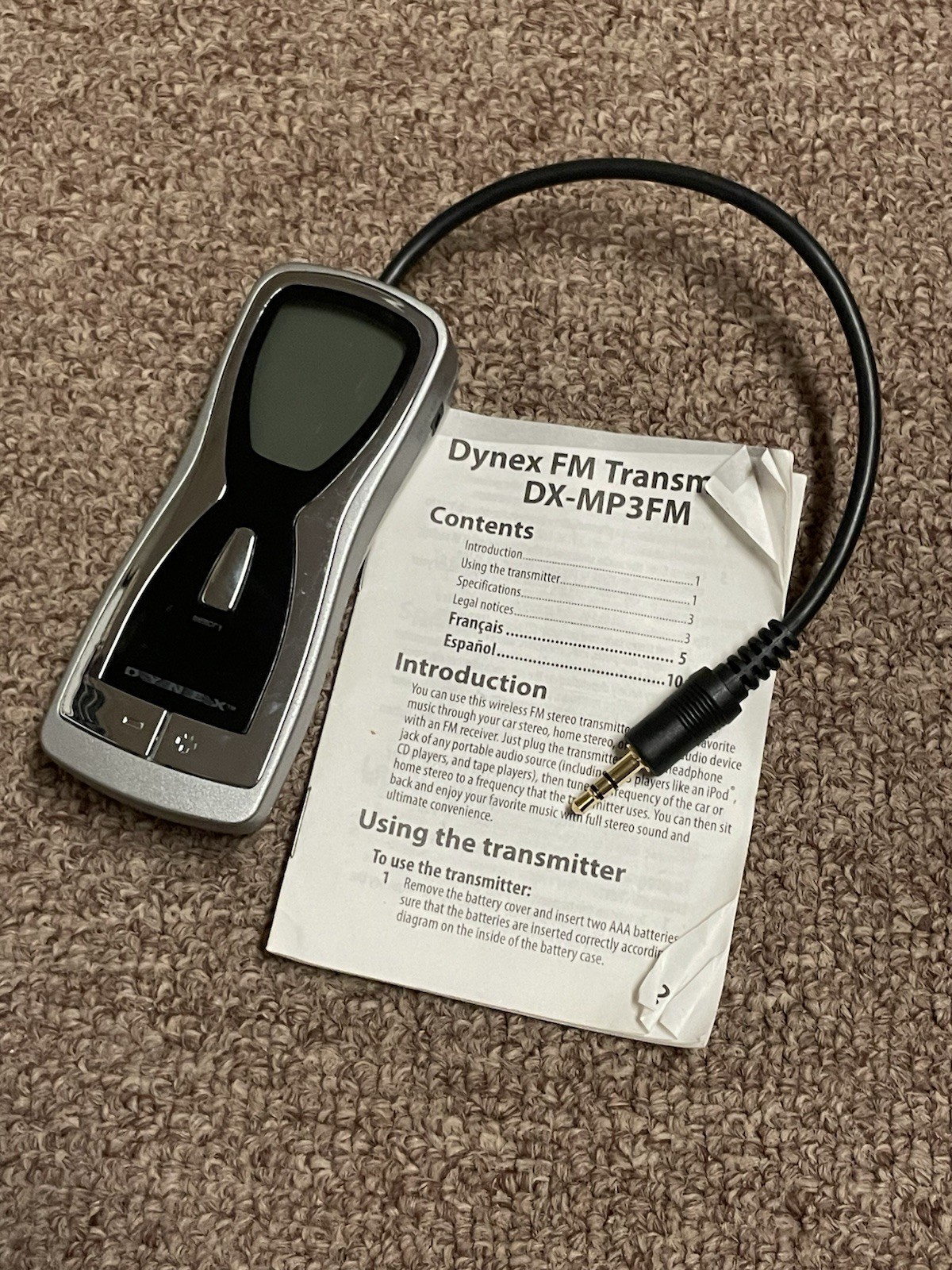 Dynex DX-MP3FM FM Transmitter Play Music Through Your Car