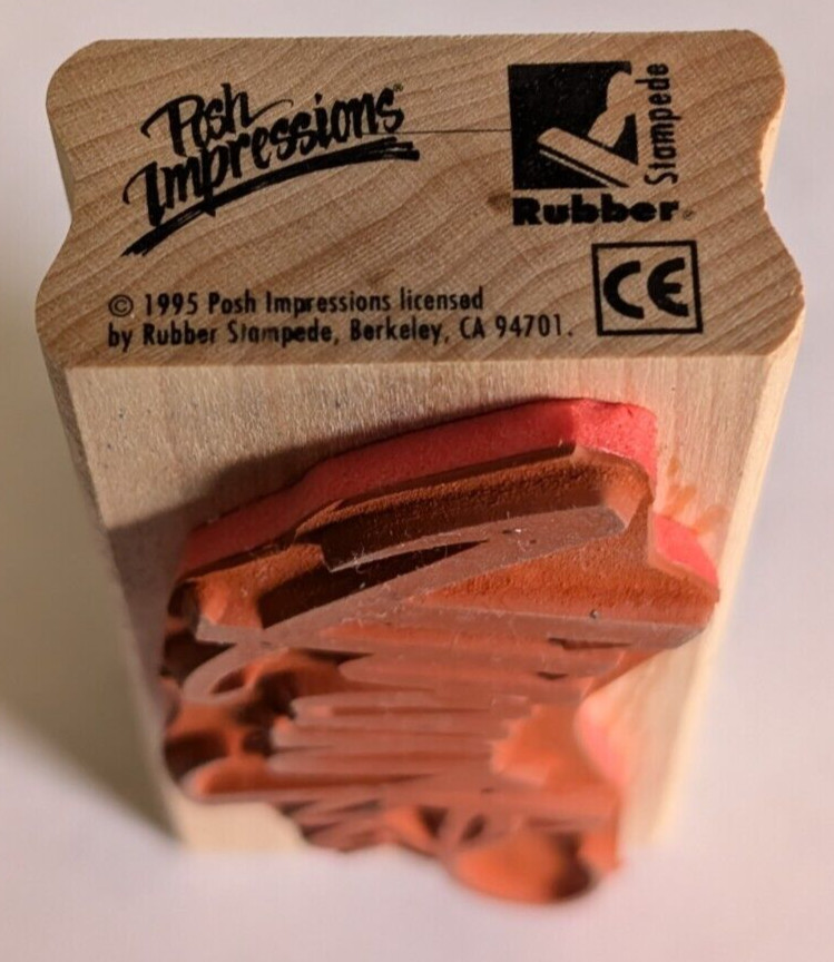Wood/Rubber Stamp THANKS
