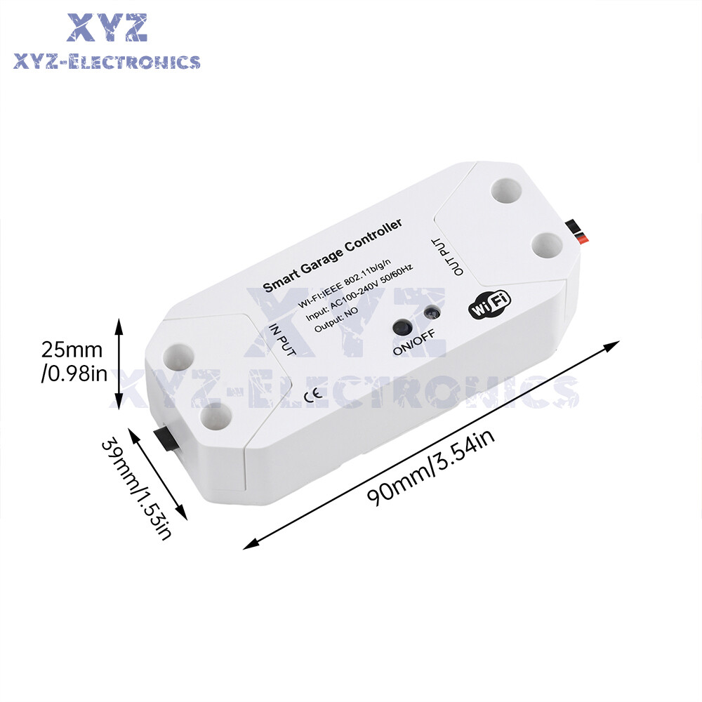 WiFi Smart Garage Door Opener Wireless APP Remote Controller Timer Voice Control