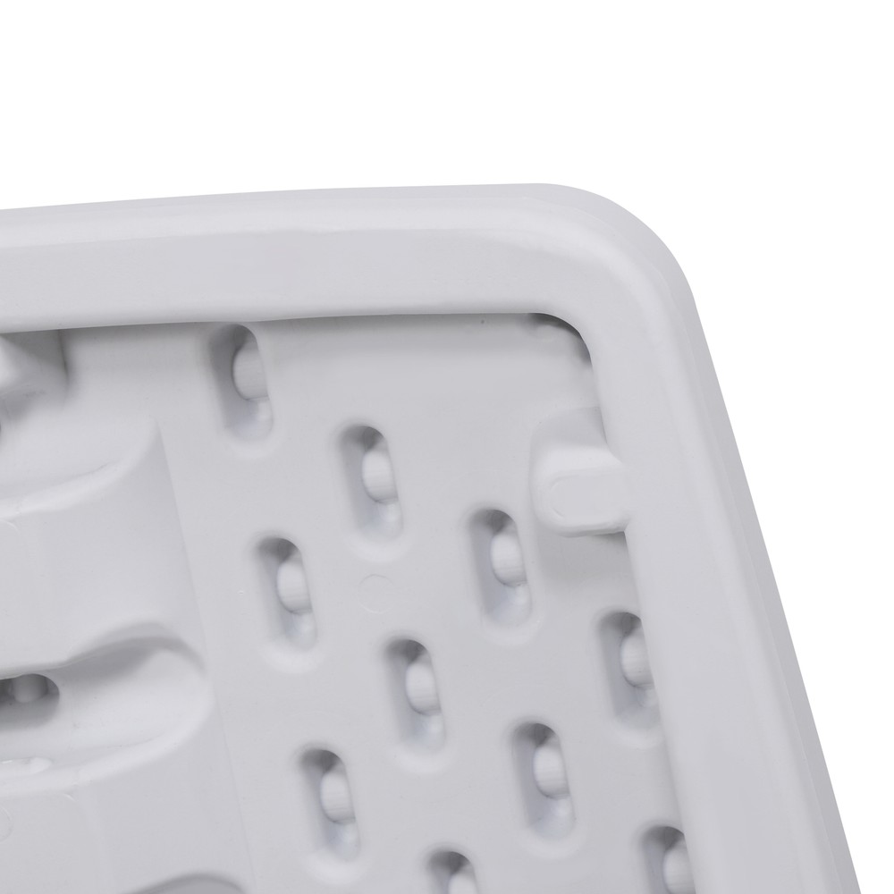 30 Inch Heavy Duty Rectangular Folding Table Dining Utility Table TV Tray White