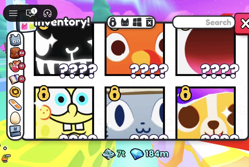 Pet Simulator 99 Titanics/Spongebob/Patchwork/Cheap